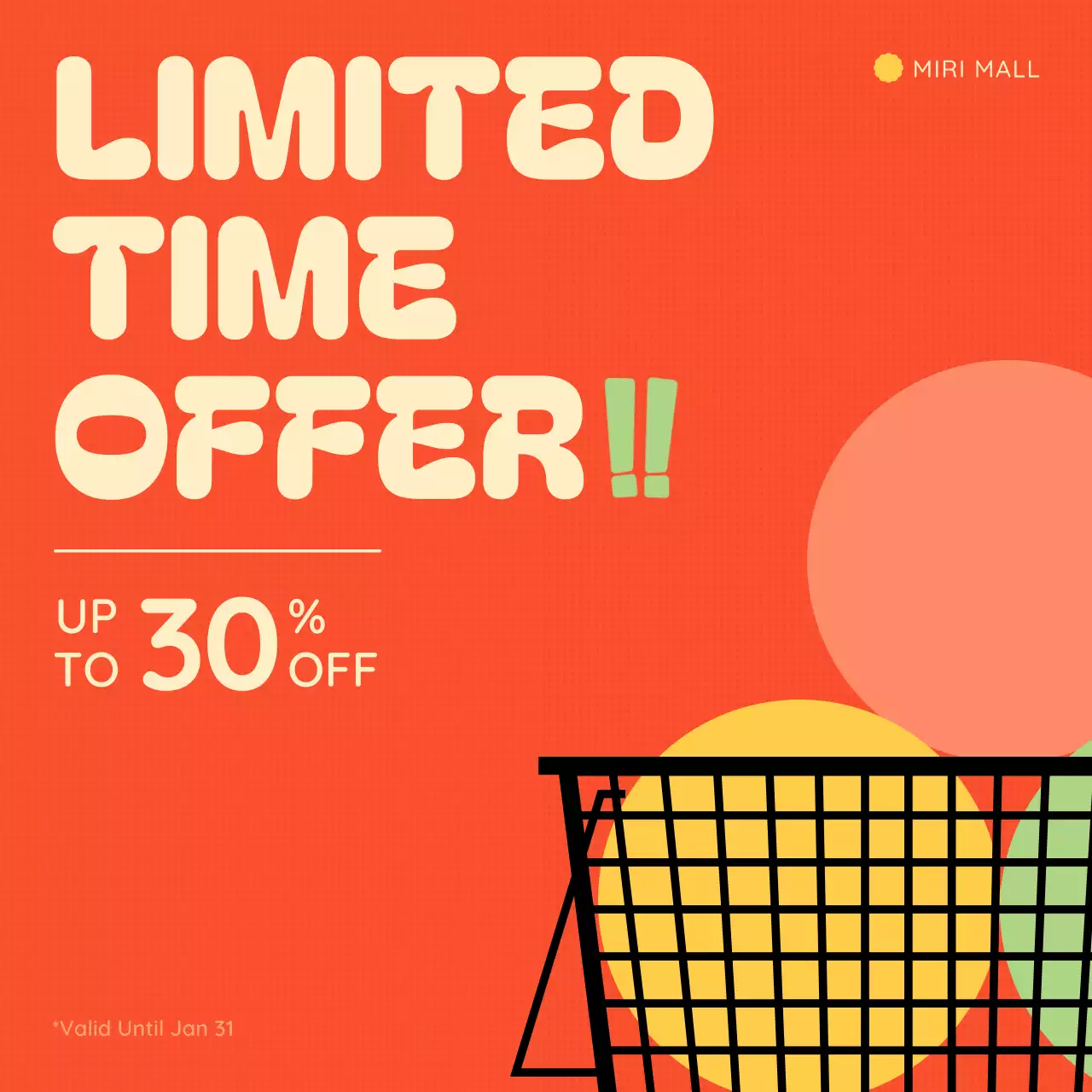 promosi penjualan retro oranye