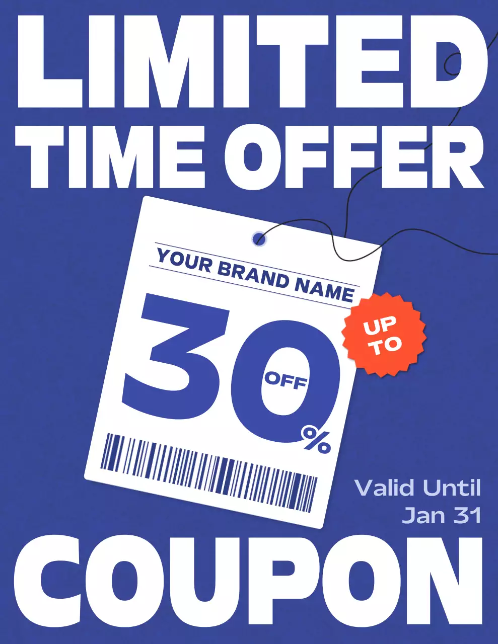 블루 볼드 세일 프로모션