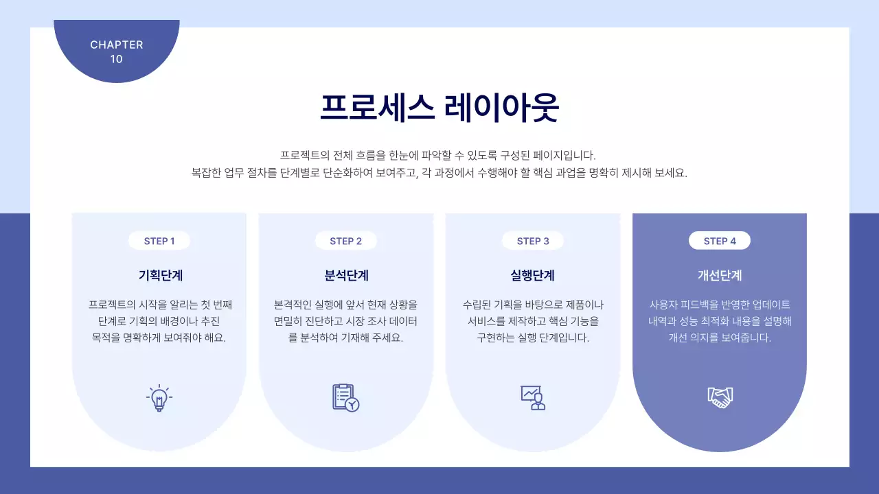 하늘색 깔끔 비즈니스 기획