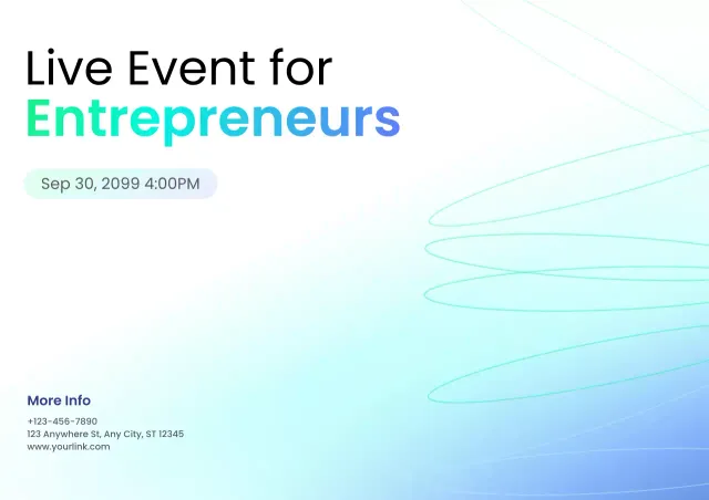 blue modern business event