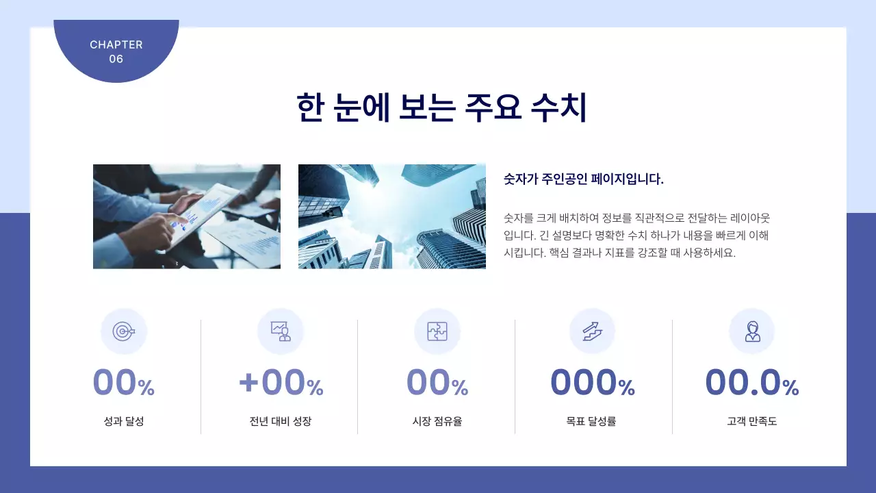 하늘색 깔끔 비즈니스 기획
