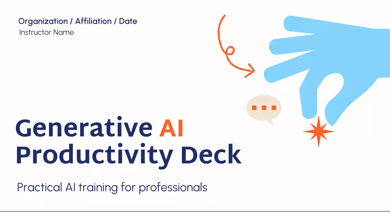 Blue Modern AI Course Guide Presentation