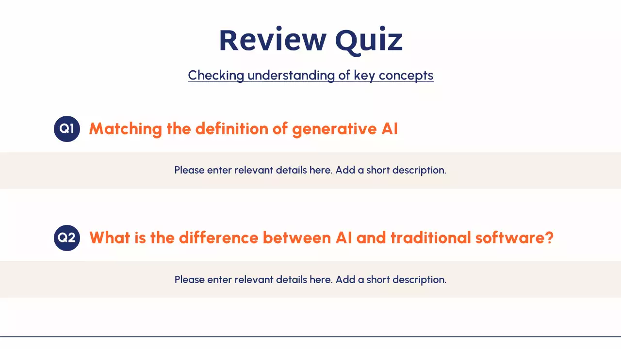 블루 모던 AI 교육 과정 안내 프레젠테이션