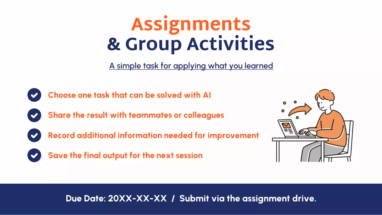 블루 모던 AI 교육 과정 안내 프레젠테이션