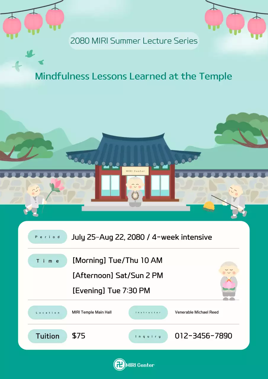 Quảng bá lớp học Thiền định truyền thống Mint