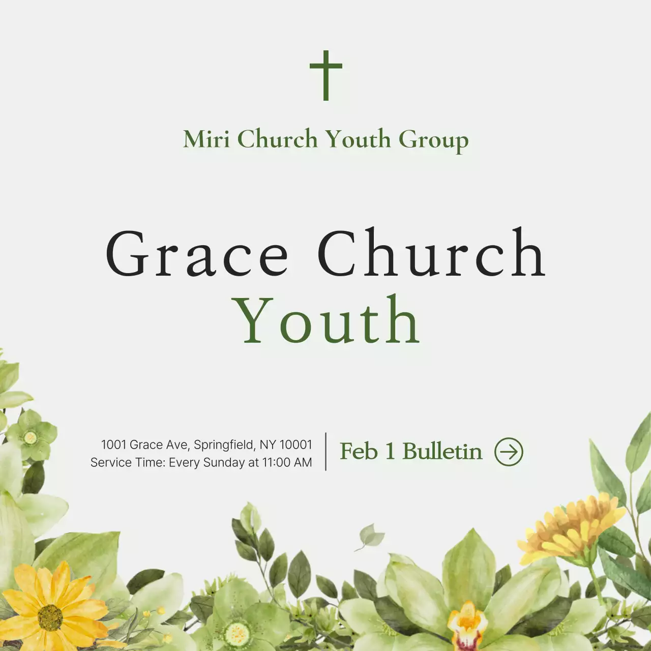 Green Clean Church Bulletin