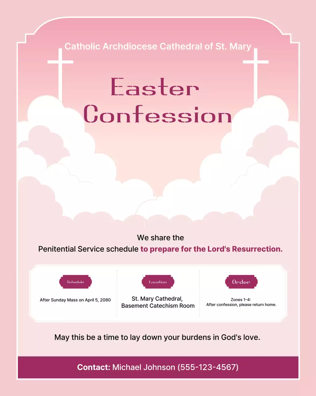 Pink Simple Easter Guide
