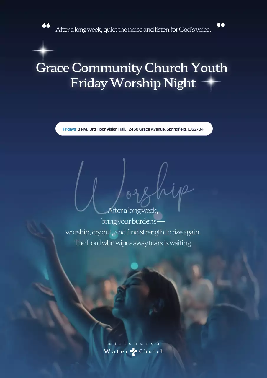 Hướng dẫn thờ phượng hiện đại màu xanh dương