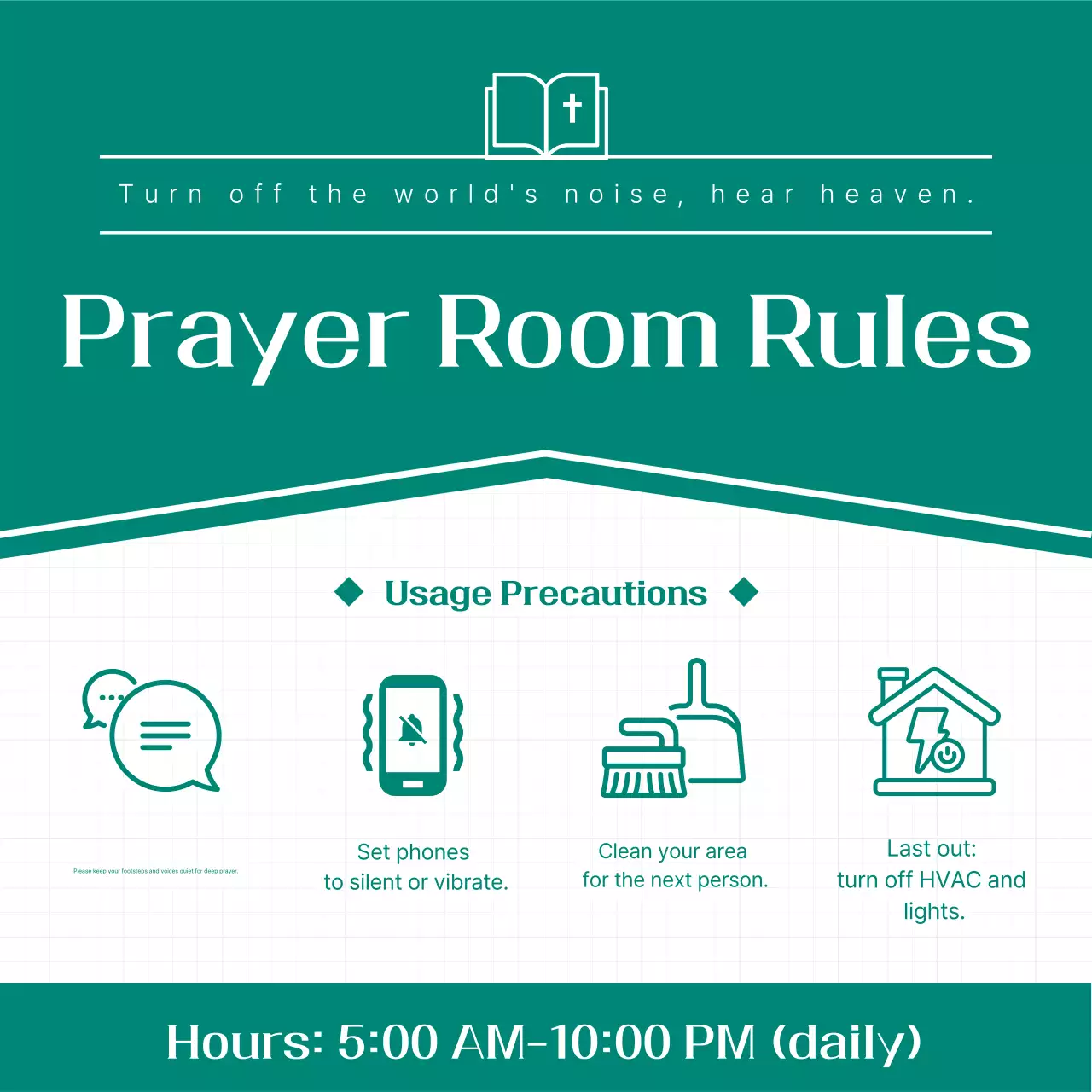 Panduan Ruang Sholat Sederhana Khaki