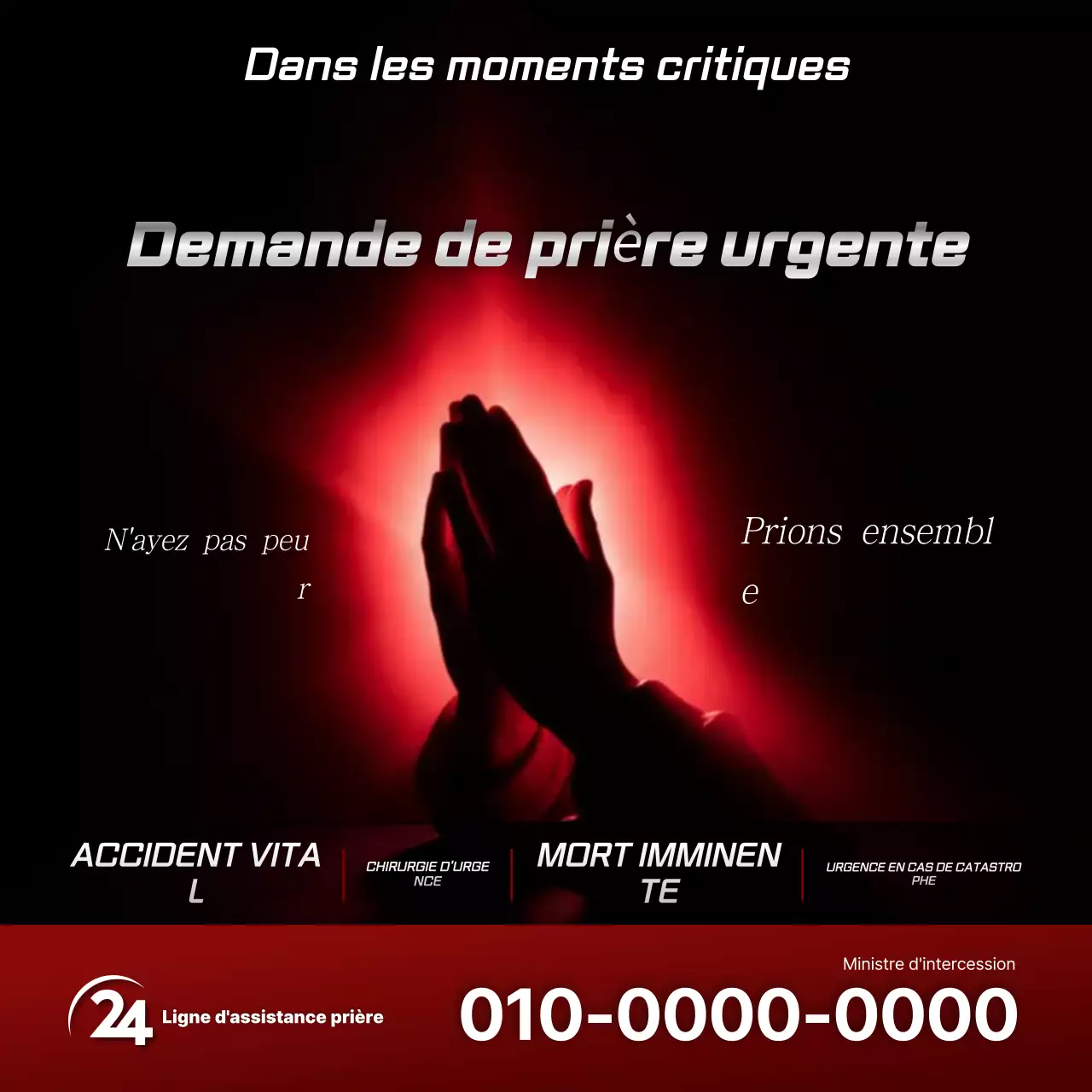 Guide de prière simple rouge