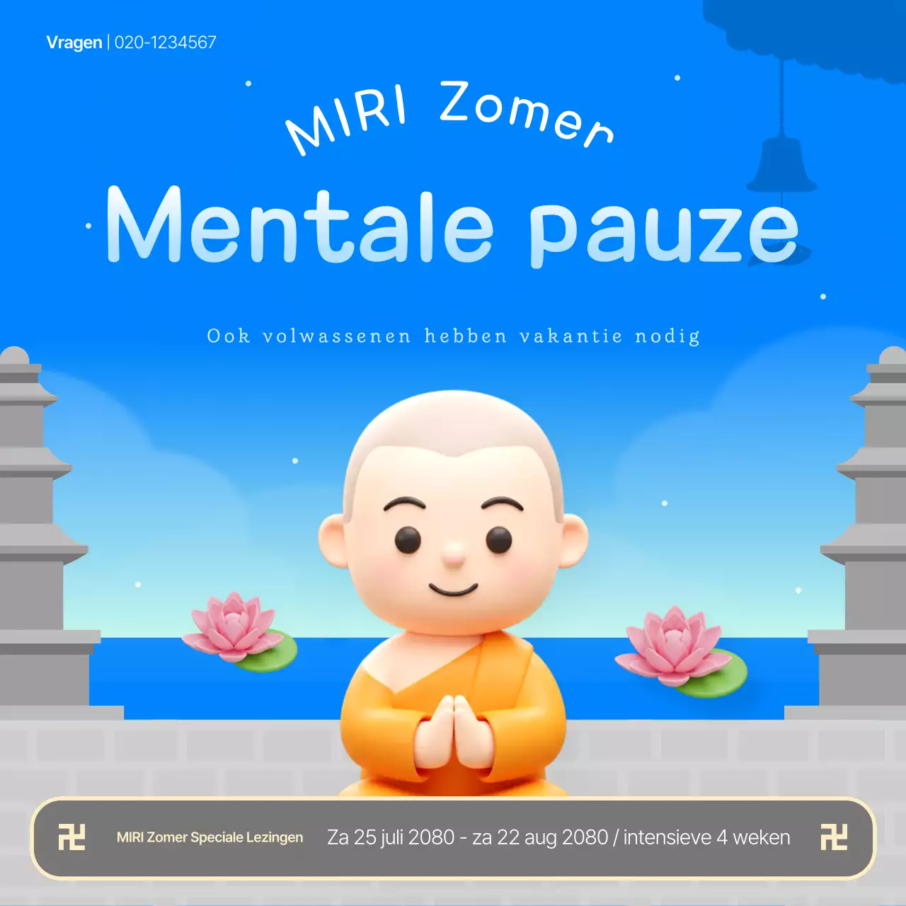 Blue's Leuke Boeddhistische Lezing Promotie