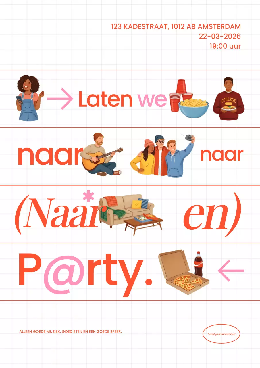 Trendy Oranje Thuisfeest