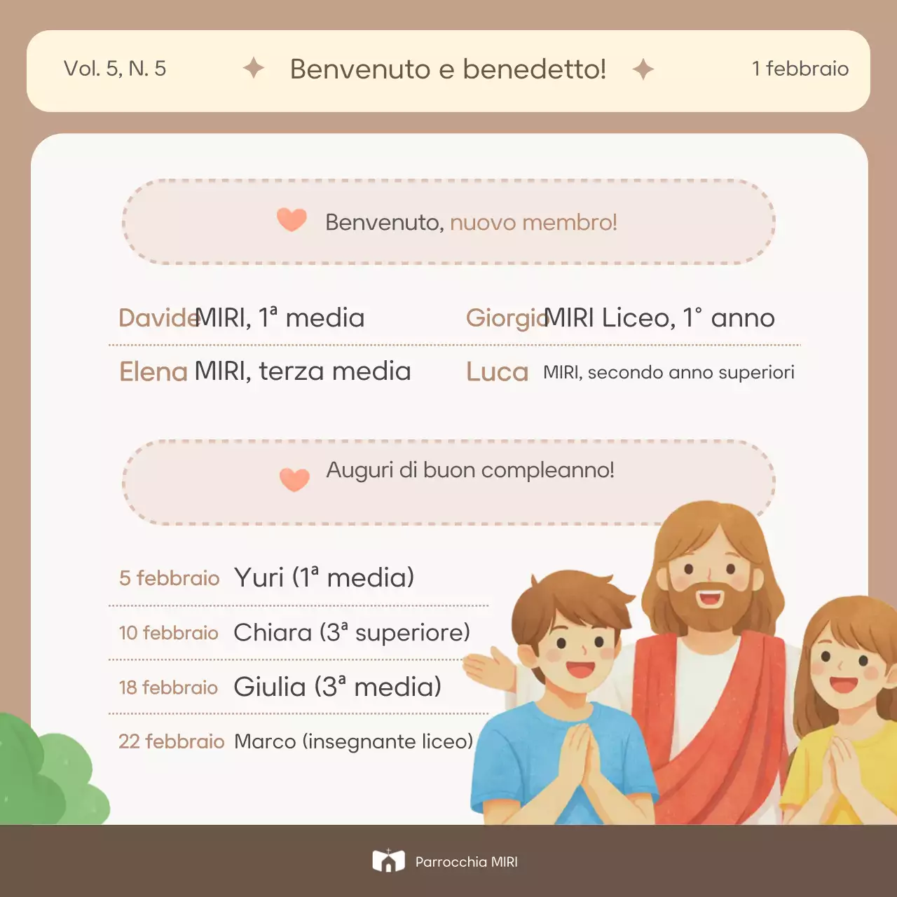 Guida al servizio della chiesa Beige Baby