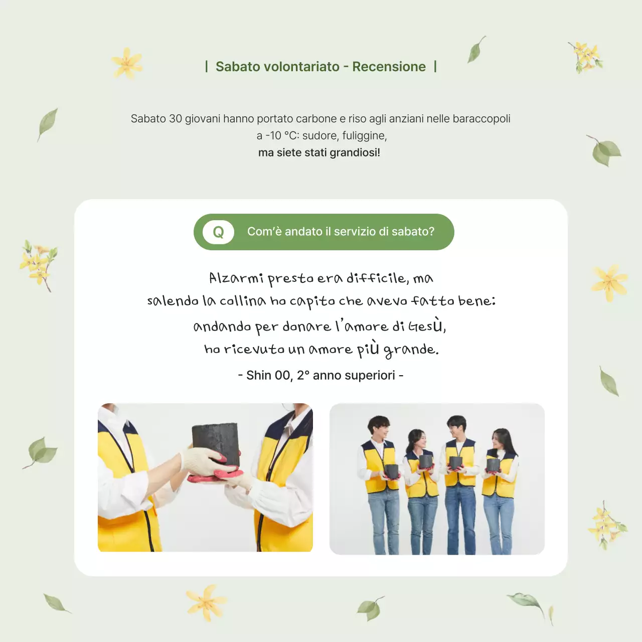 Bollettino della Chiesa Verde e Pulita