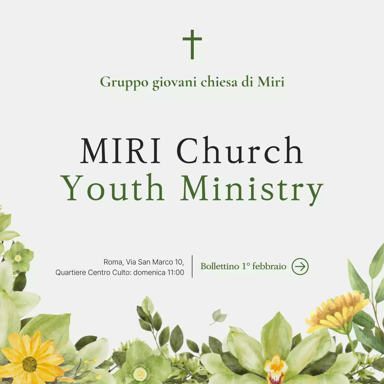 Bollettino della Chiesa Verde e Pulita