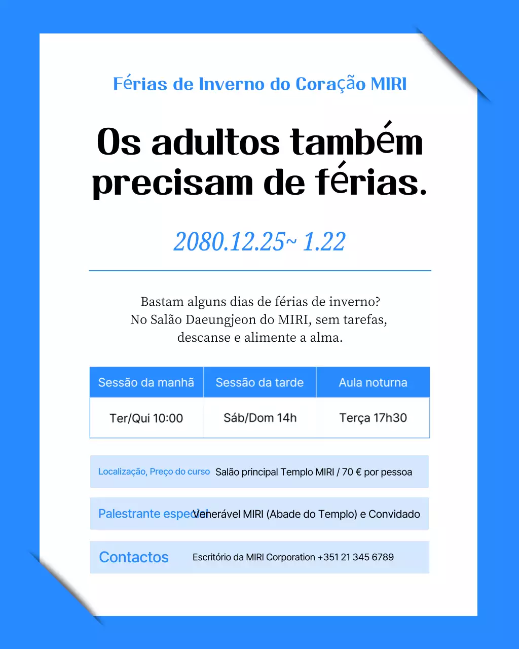 Promoção de publicidade educacional simples em azul