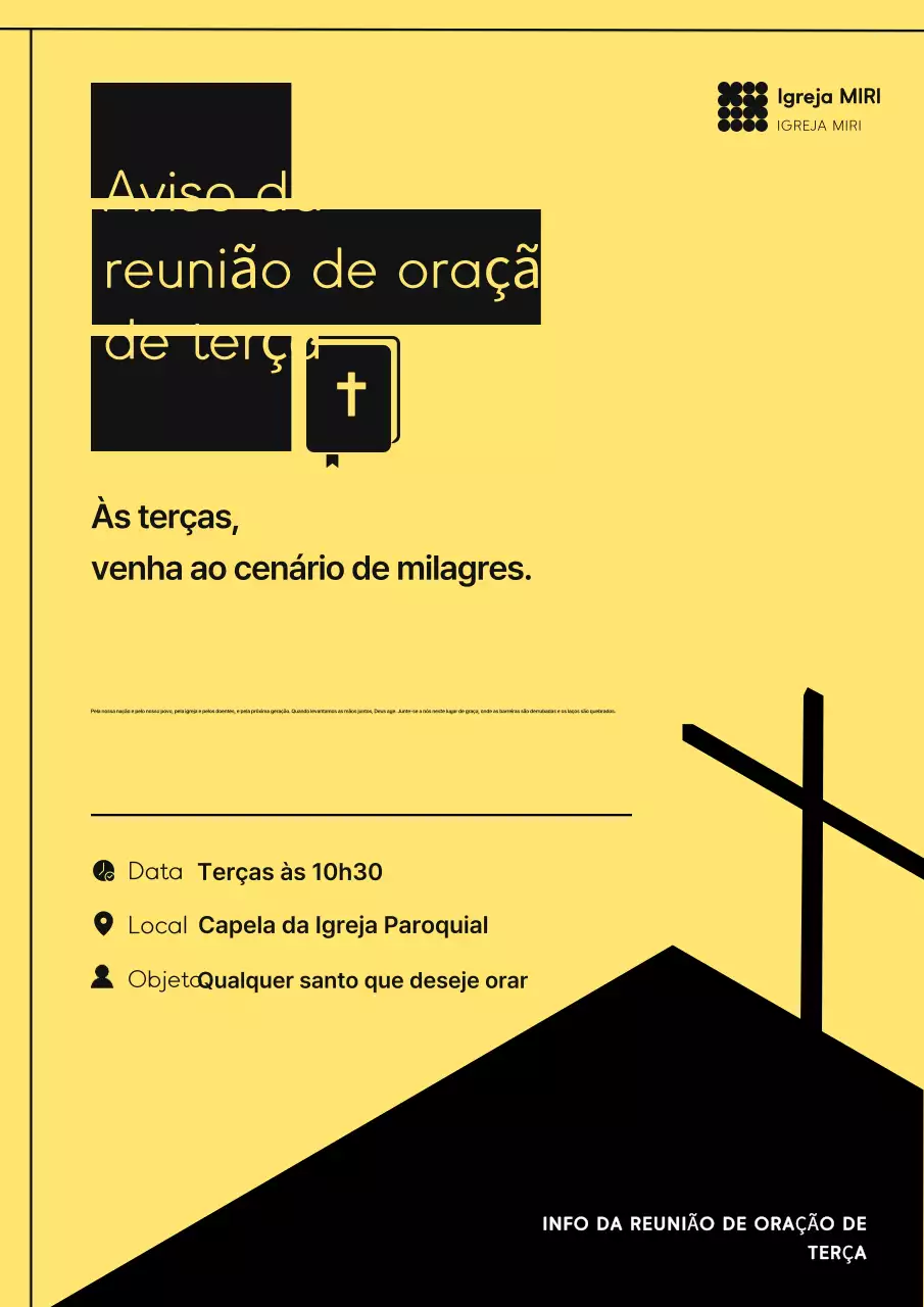 Guia de Adoração Simples Amarelo