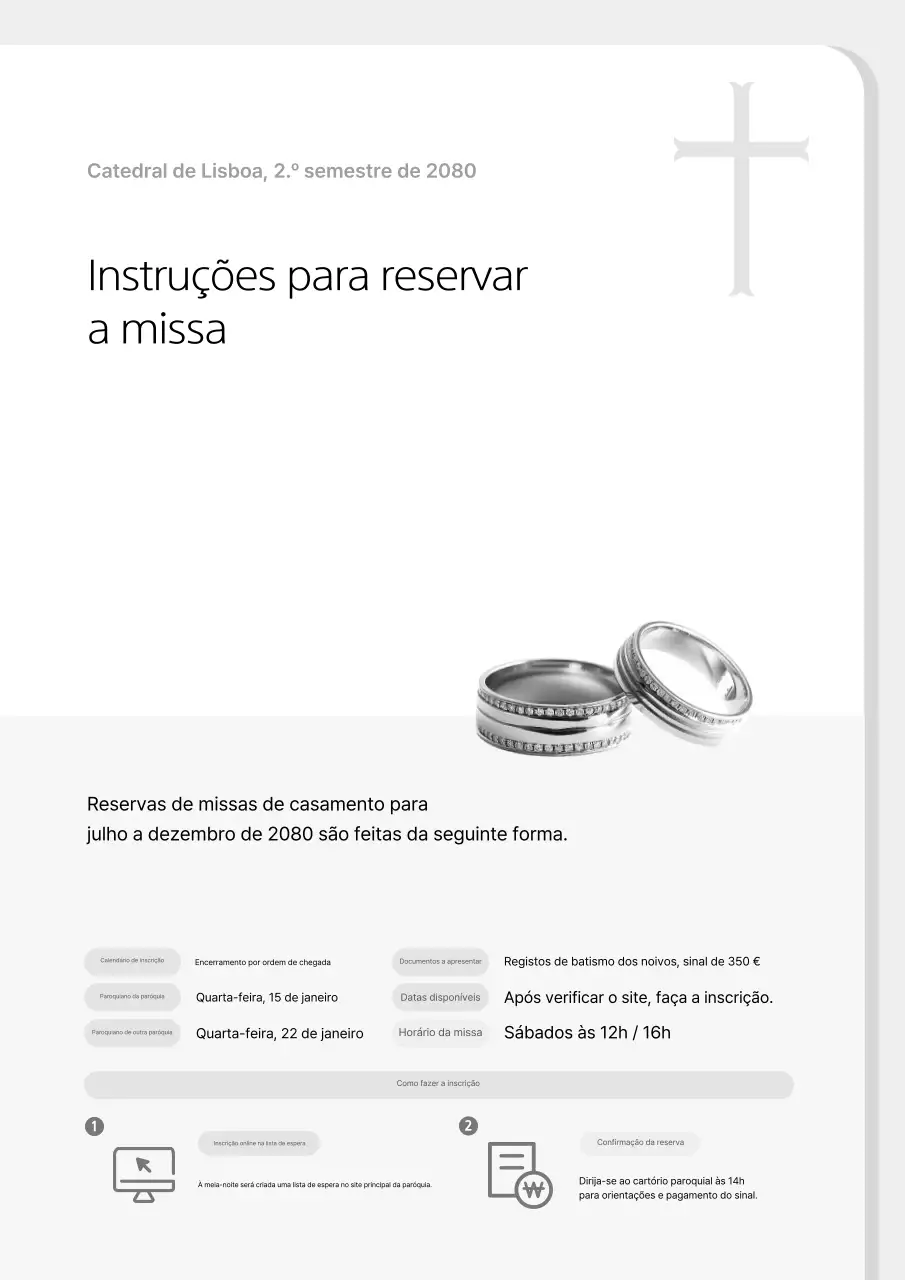 Guia de Reservas para Casamentos Simples e Cinzas