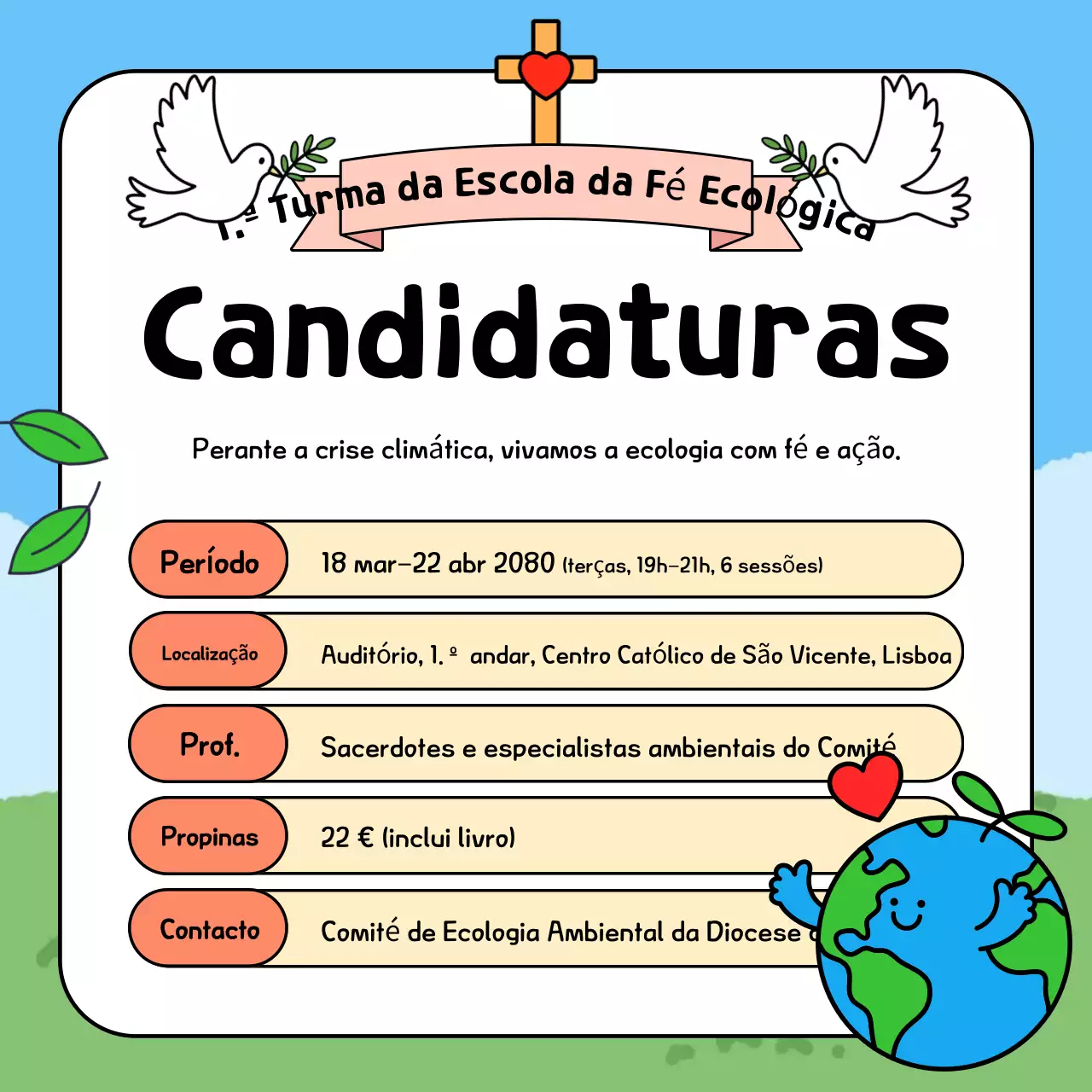 Recrutamento de Educação Simples Sky Blue