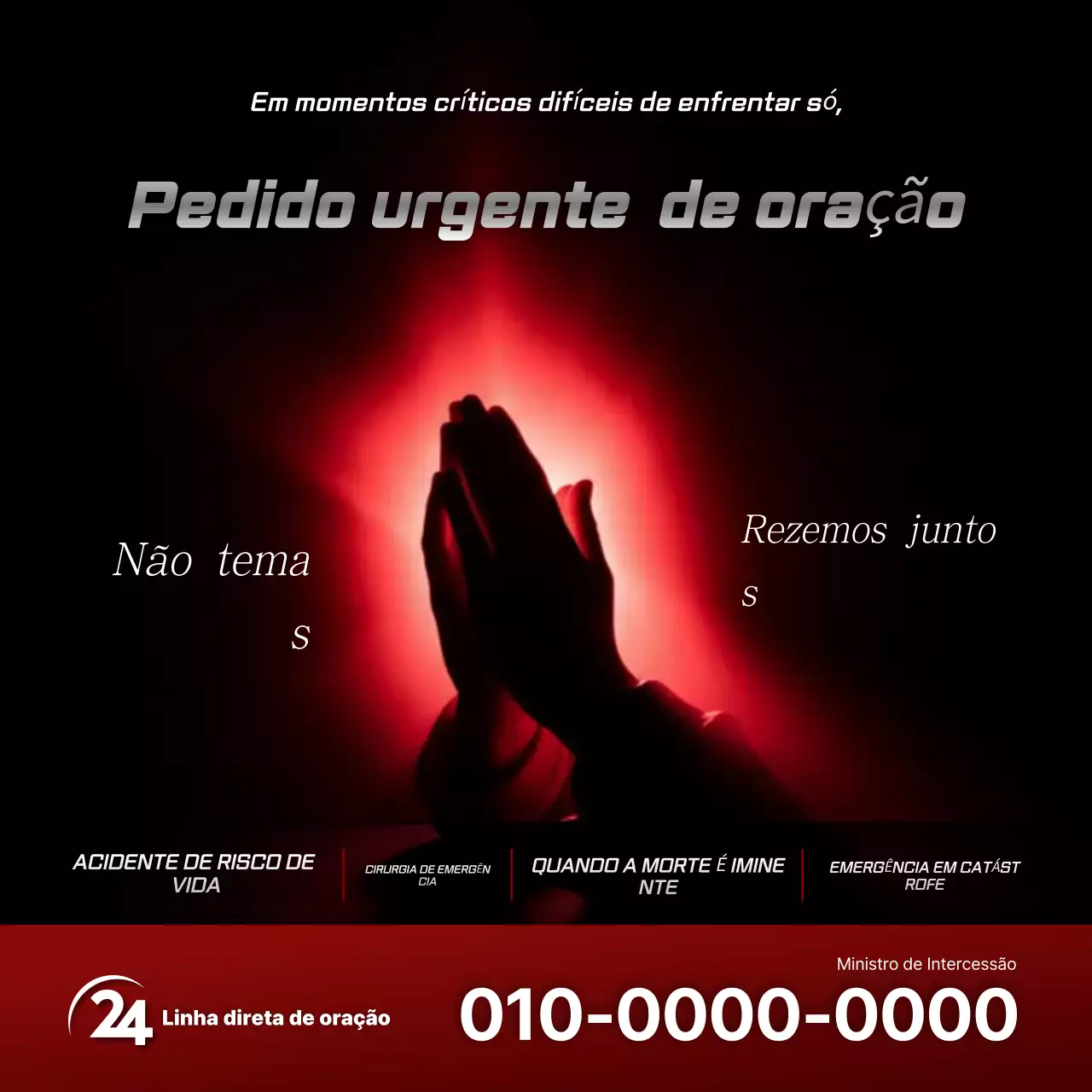 Guia de Oração Simples Vermelho