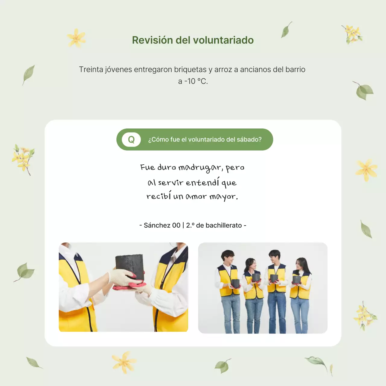 Boletín de la Iglesia Green Clean