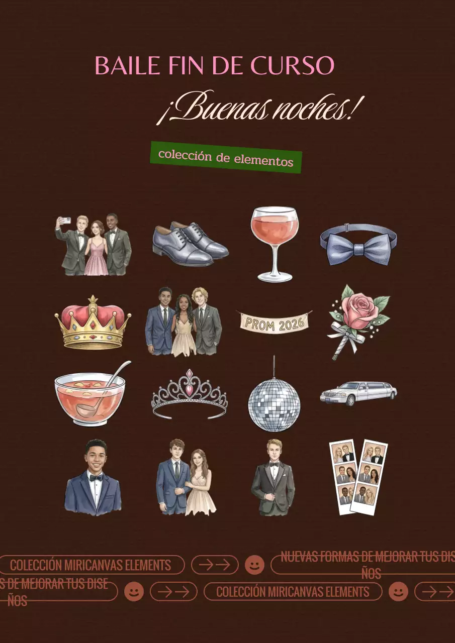 Invitación de graduación moderna marrón