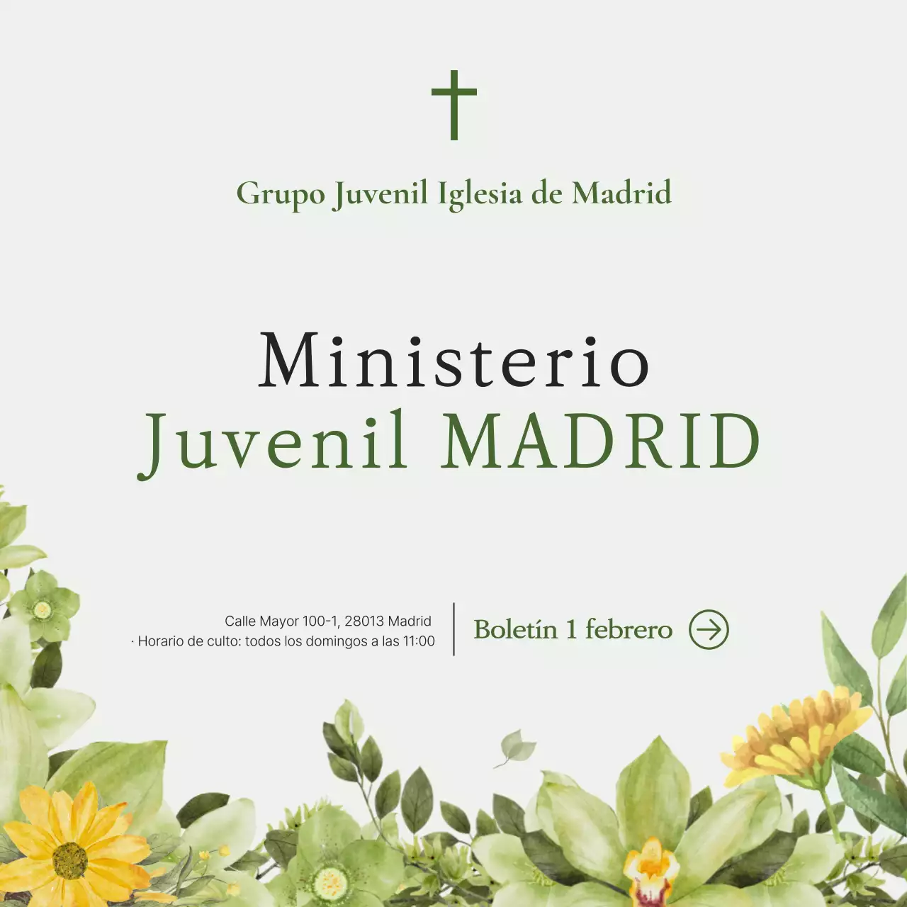 Boletín de la Iglesia Green Clean