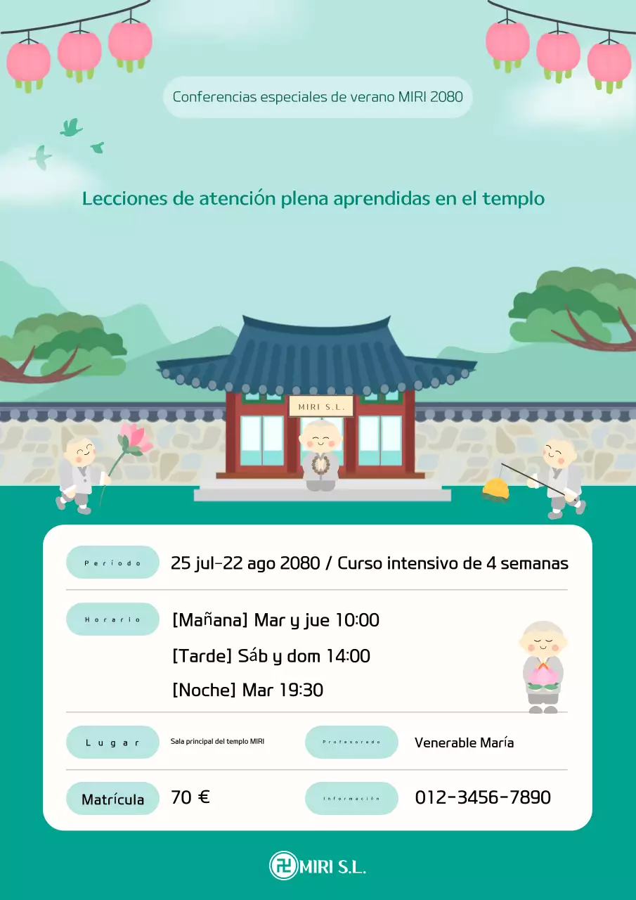 Promoción de la clase tradicional de Mindfulness de Mint