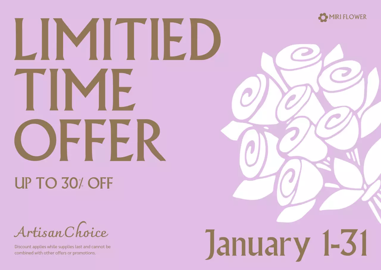 purple elegant sale promotion