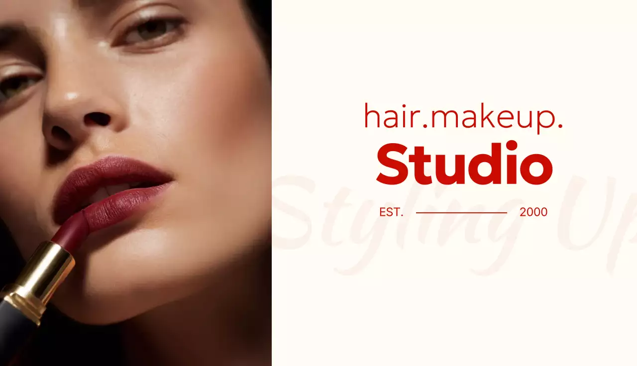 베이지 모던 뷰티 광고