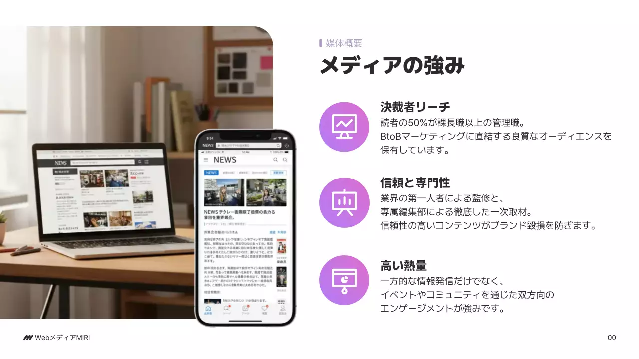 紫 モダン ビジネス 企画書 パワーポイント