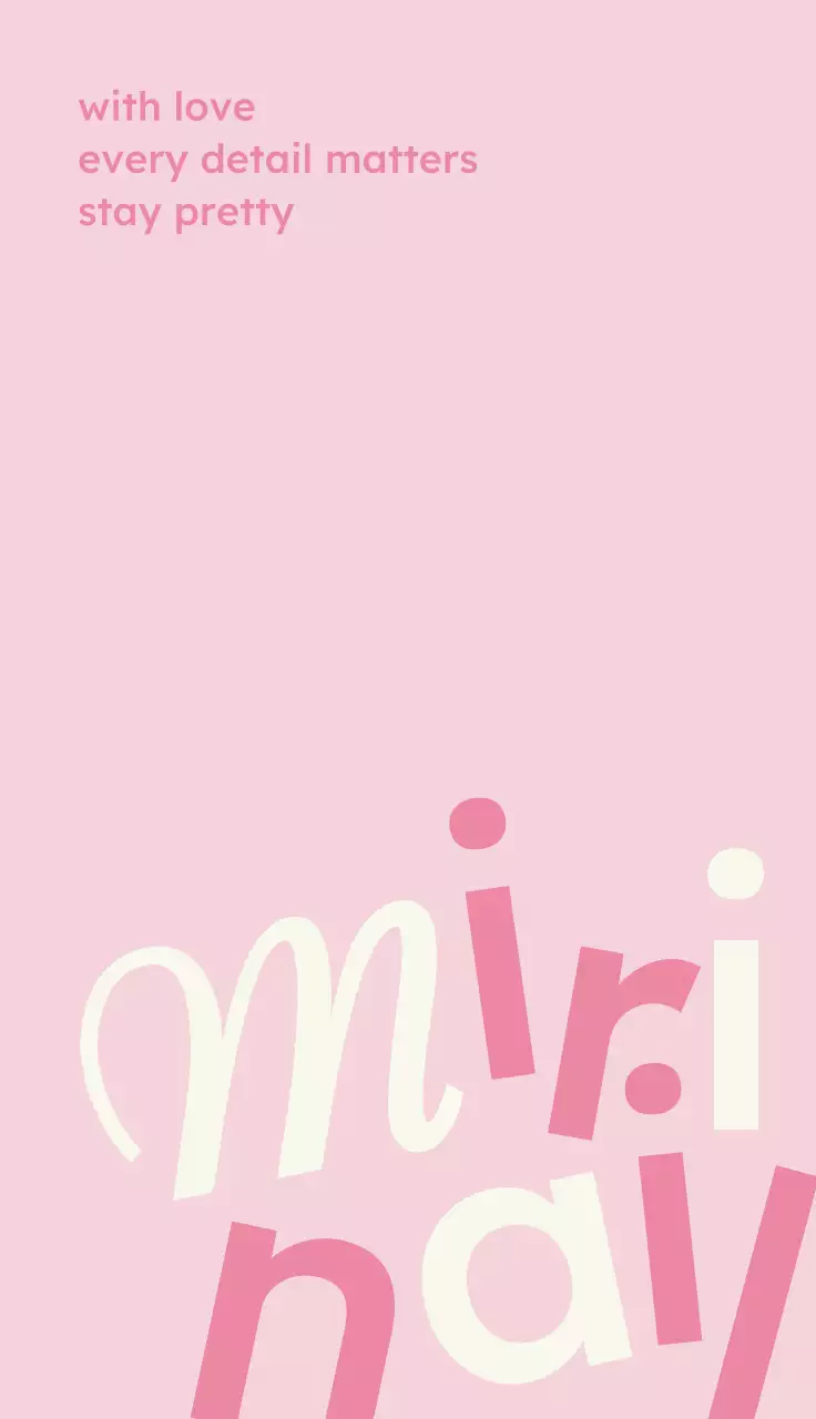 핑크 미니멀 뷰티 명함