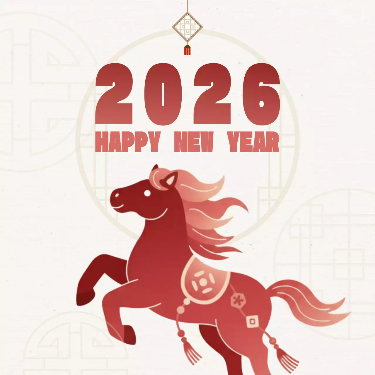 빨강 전통 새해 축제