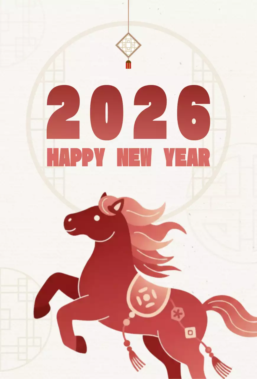 빨강 전통 새해 축제