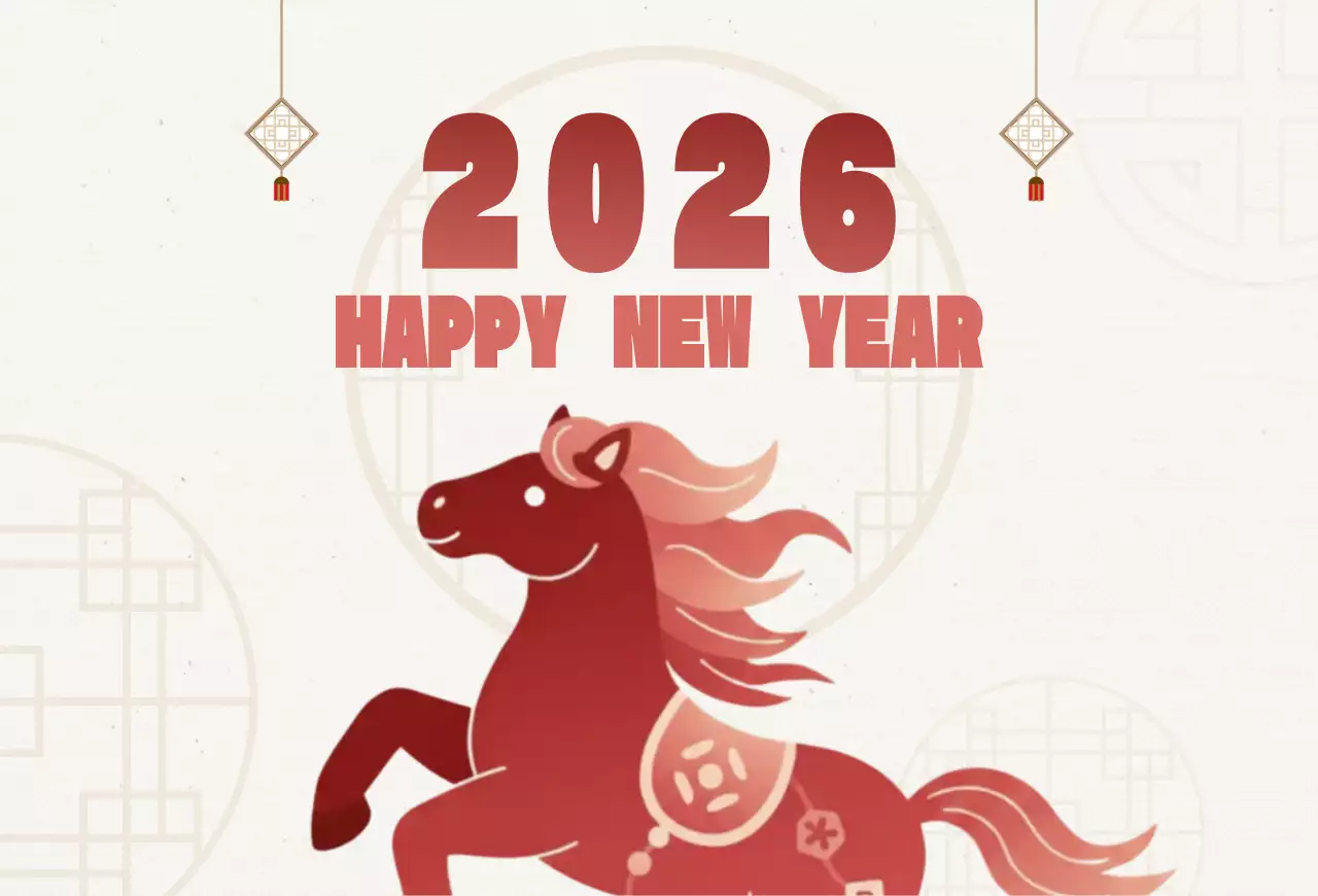 빨강 전통 새해 축제