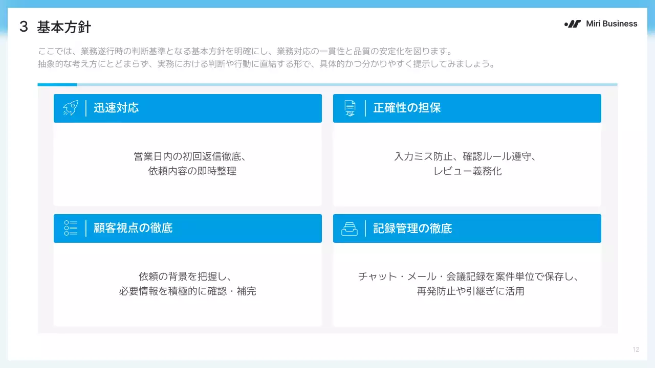 青 モダン ビジネス プレゼンテーション