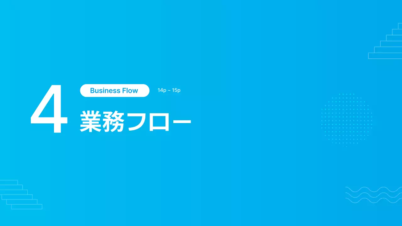 青 モダン ビジネス プレゼンテーション