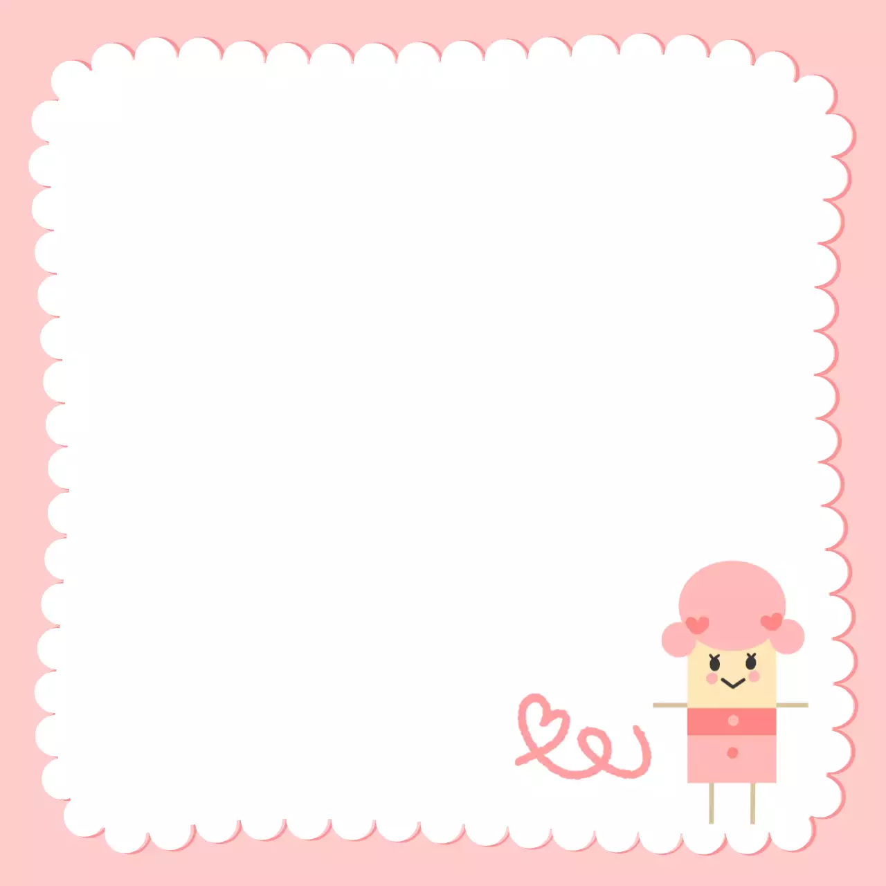 핑크 아기자기한 다꾸 메모지