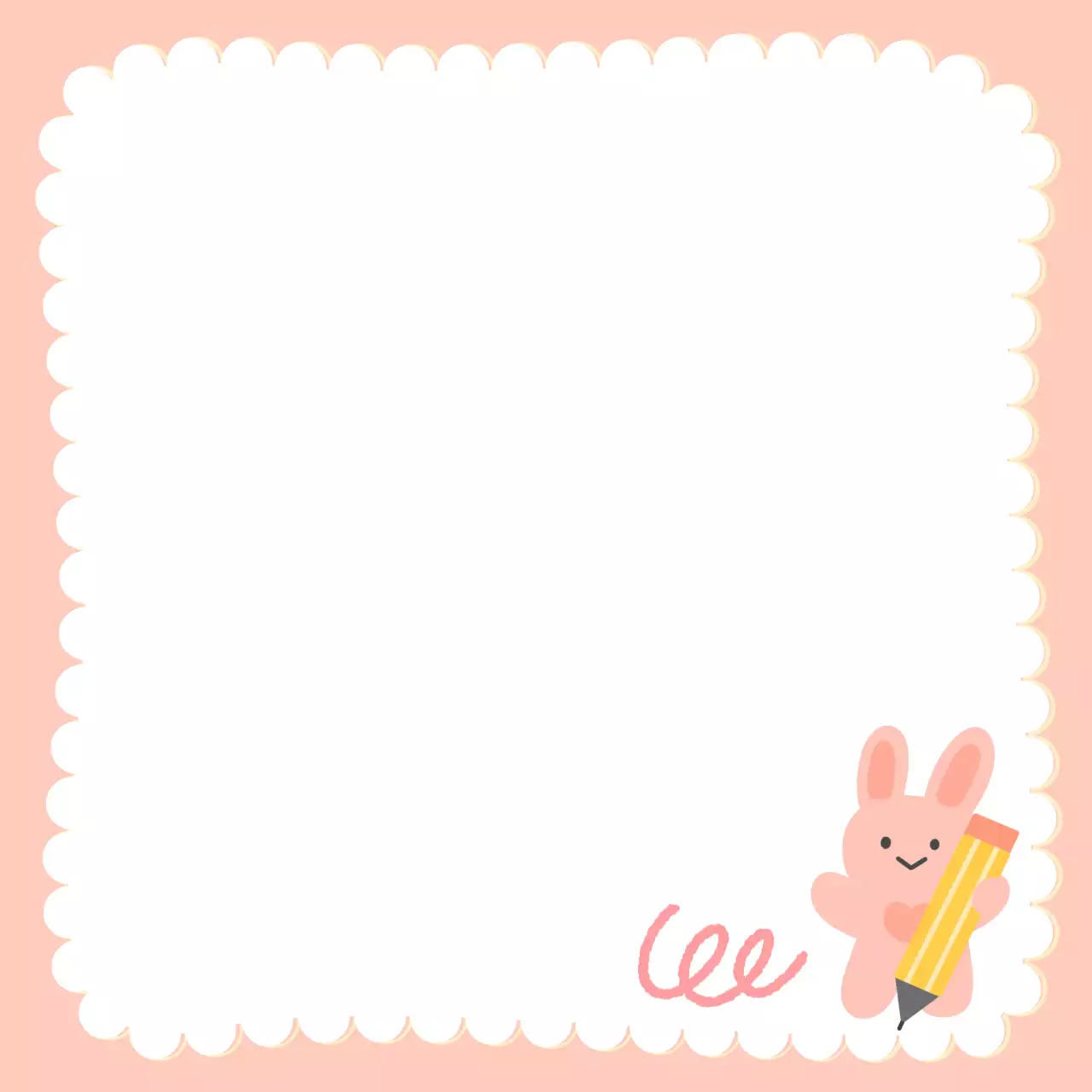 핑크 아기자기한 메모지 문구