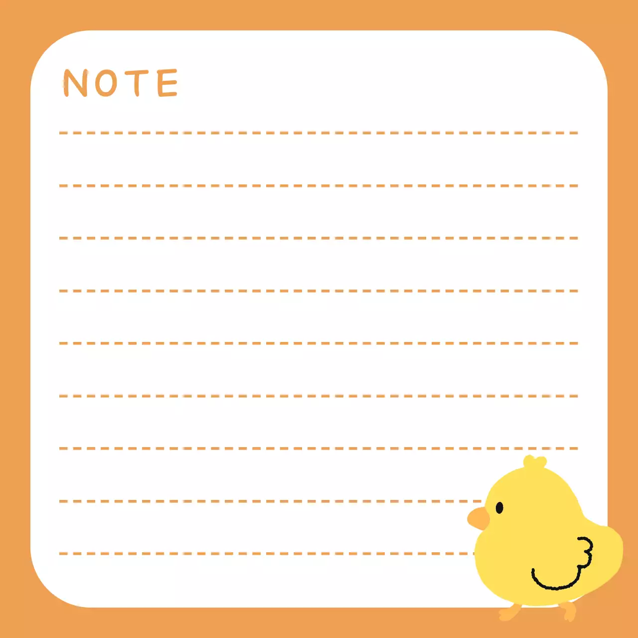 anak ayam oranye yang lucu