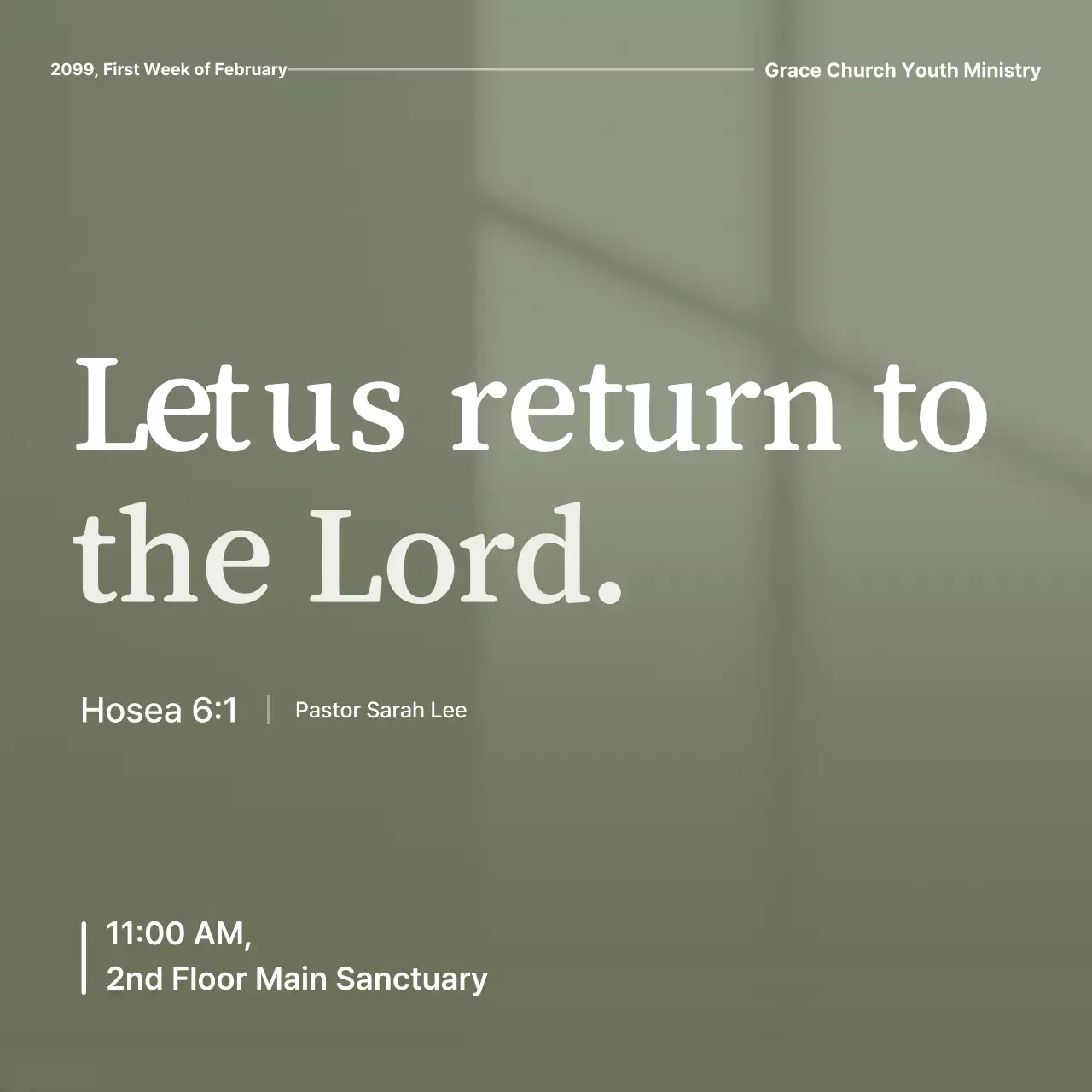 Khaki Simple Worship Guide