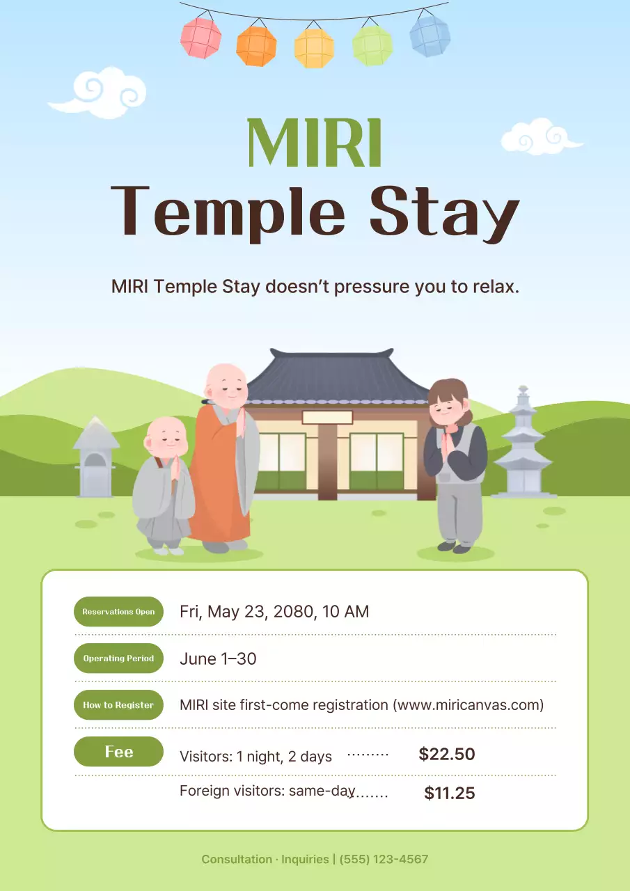 Hướng dẫn lưu trú tại chùa truyền thống Yeondu