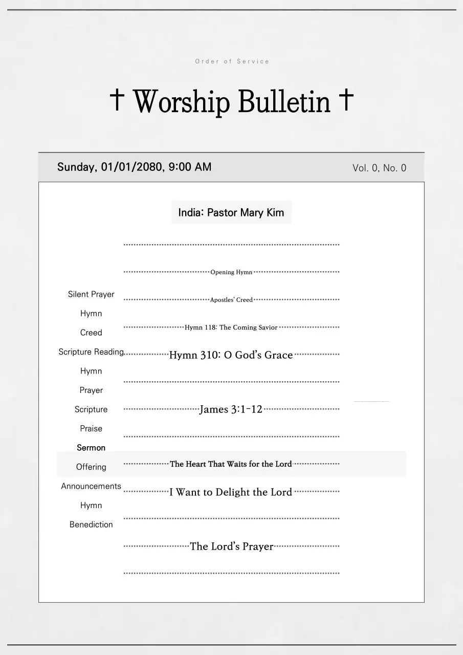 Hướng dẫn thờ phượng đơn giản đen trắng