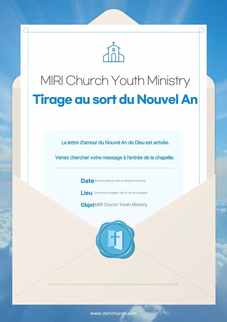 Guide des services du Nouvel An Blue Simple