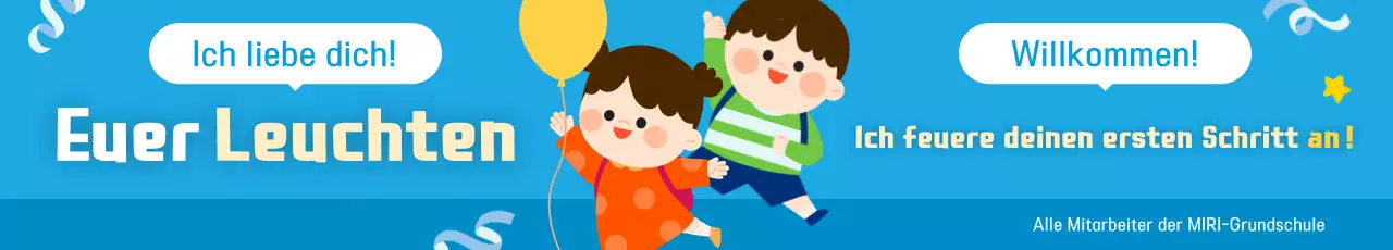 Himmelblaue, süße Kinder jubeln