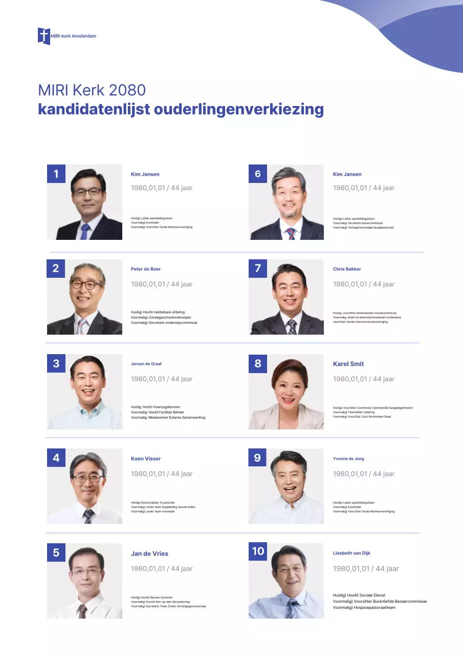 Blauwe Eenvoudige Kerk Gids