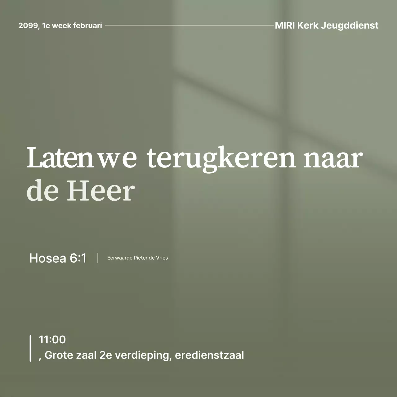 Khaki Simple Worship Guide