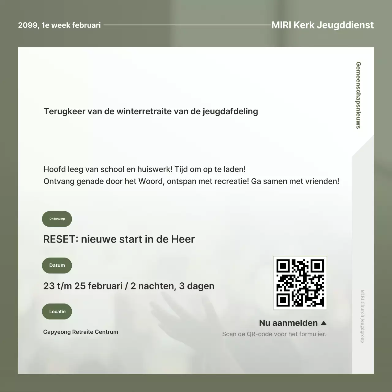 Khaki Simple Worship Guide