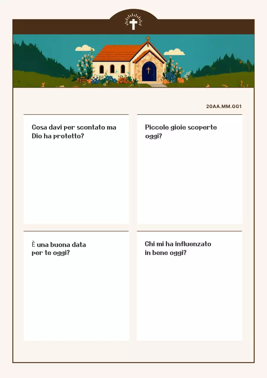 Una raccolta di pagine di diario religiose e di fede cristiana classiche della Marina.