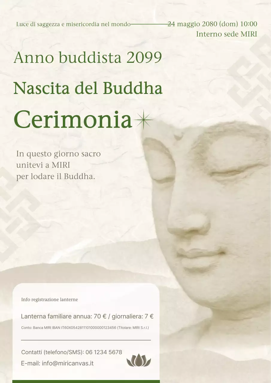 Guida agli eventi buddisti tradizionali beige